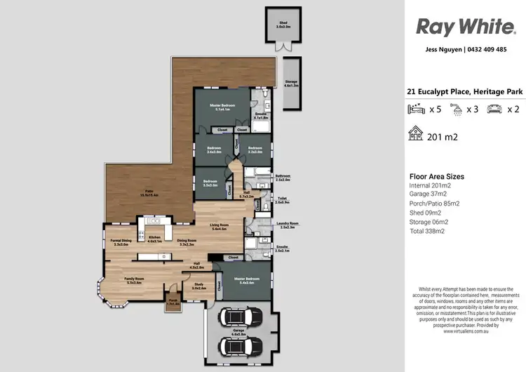 Floorplan of Homely house listing, 21 Eucalypt Place, Heritage Park QLD 4118