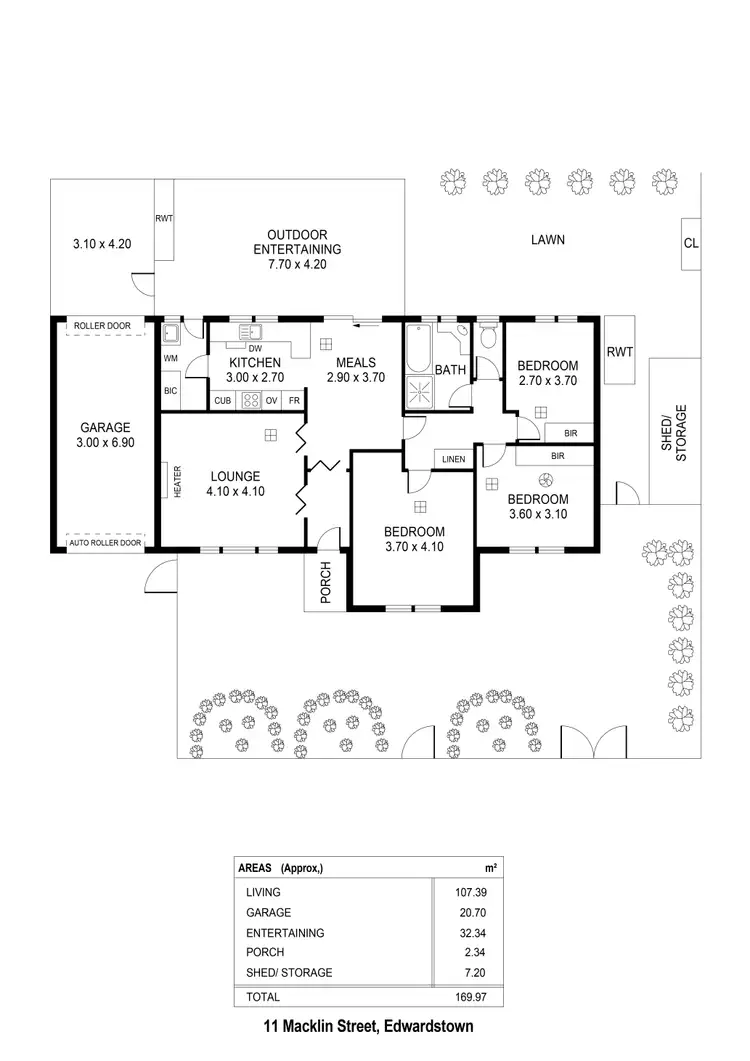 Floorplan of Homely house listing, 11 Macklin St, Edwardstown SA 5039