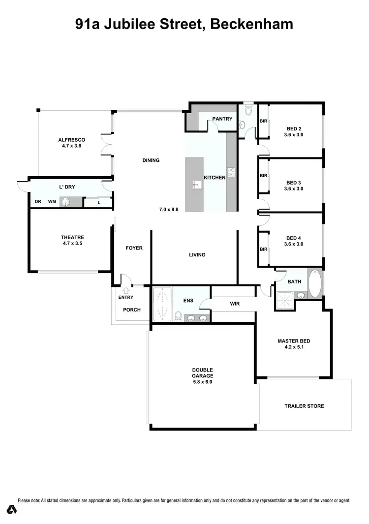 Floorplan of Homely house listing, 91a Jubilee Street, Beckenham WA 6107