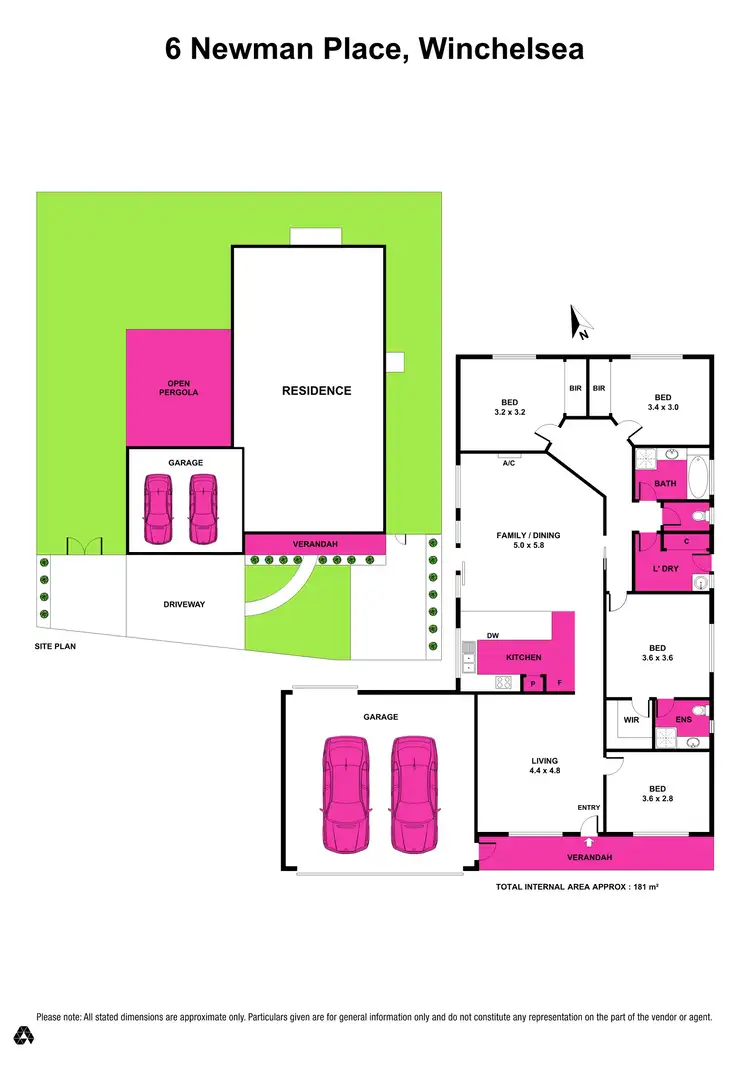 Floorplan of Homely house listing, 6 Newman Place, Winchelsea VIC 3241