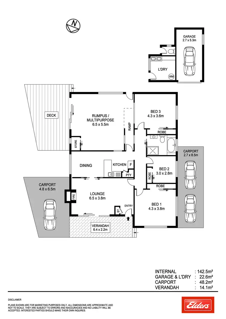 Floorplan of Homely house listing, 42 Kalinda Drive, Port Macquarie NSW 2444