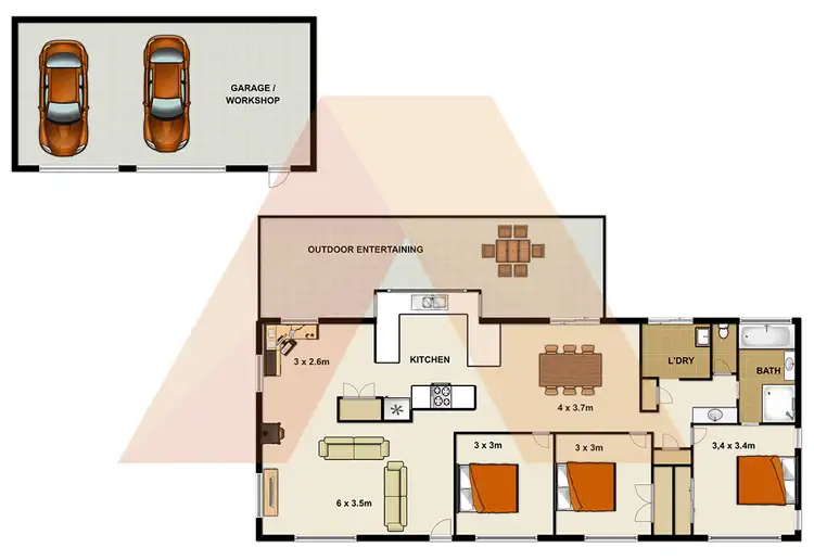 Floorplan of Homely house listing, 80-84 Bamboo Drive, Cedar Vale QLD 4285