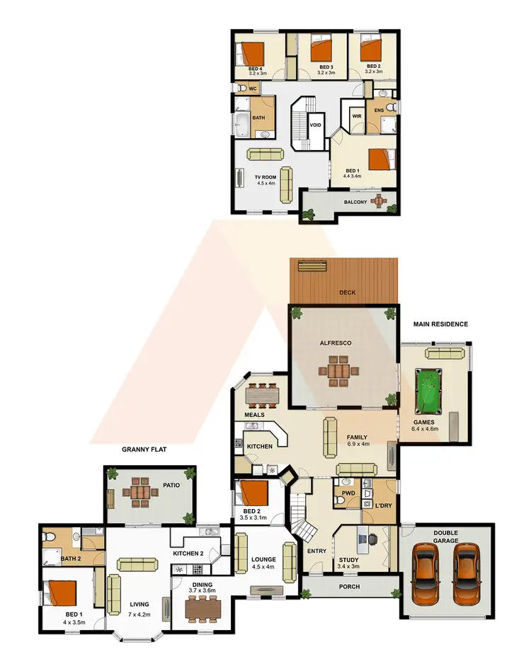 Floorplan of Homely house listing, 1 Yarra Glen Rise, Jimboomba QLD 4280