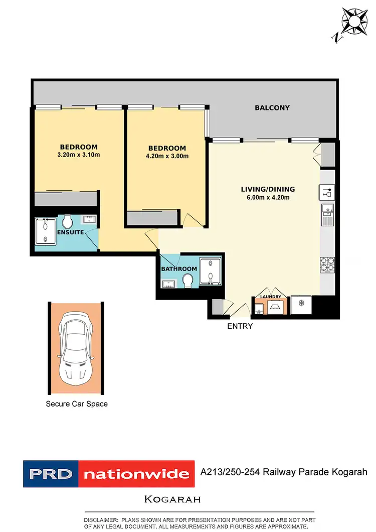 Floorplan of Homely apartment listing, A213/250-258 Railway Parade, Kogarah NSW 2217