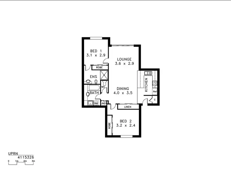 Floorplan of Homely unit listing, Address available on request