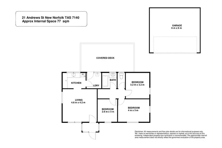 Floorplan of Homely house listing, 21 Andrews Street, New Norfolk TAS 7140