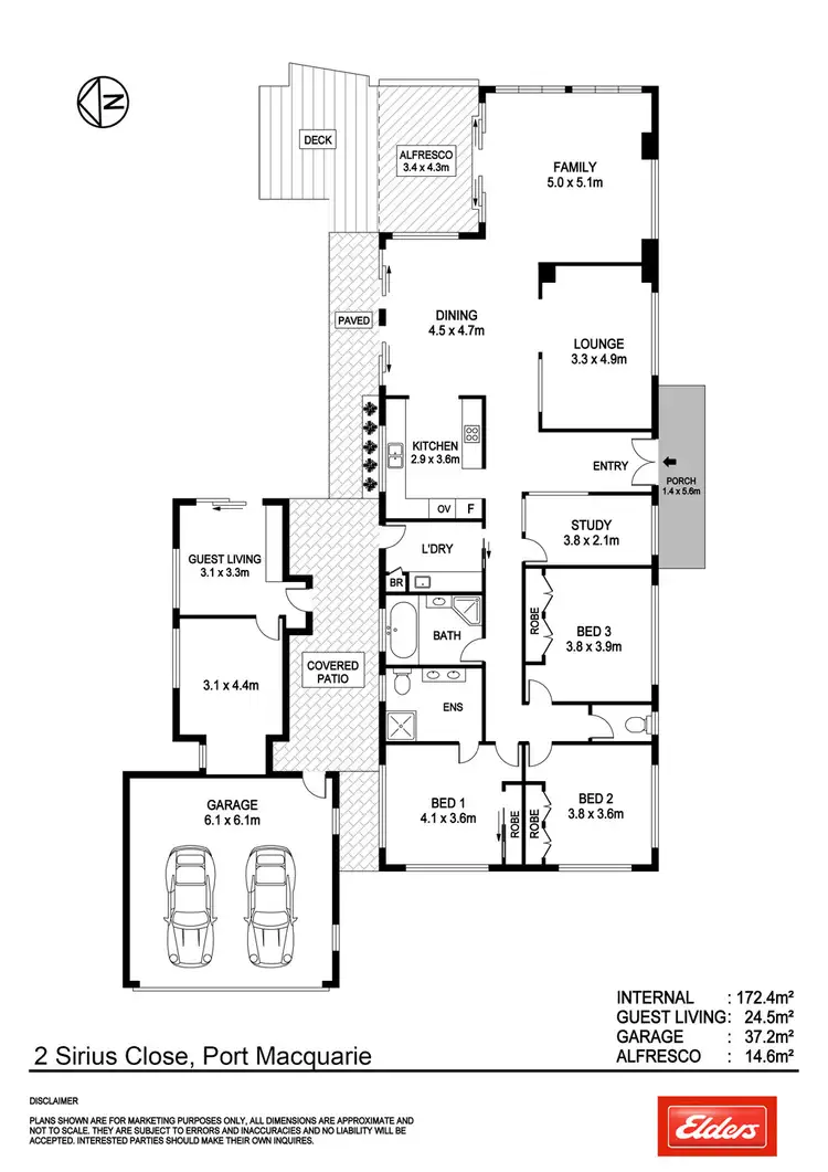 Floorplan of Homely house listing, 2 Sirius Close, Port Macquarie NSW 2444
