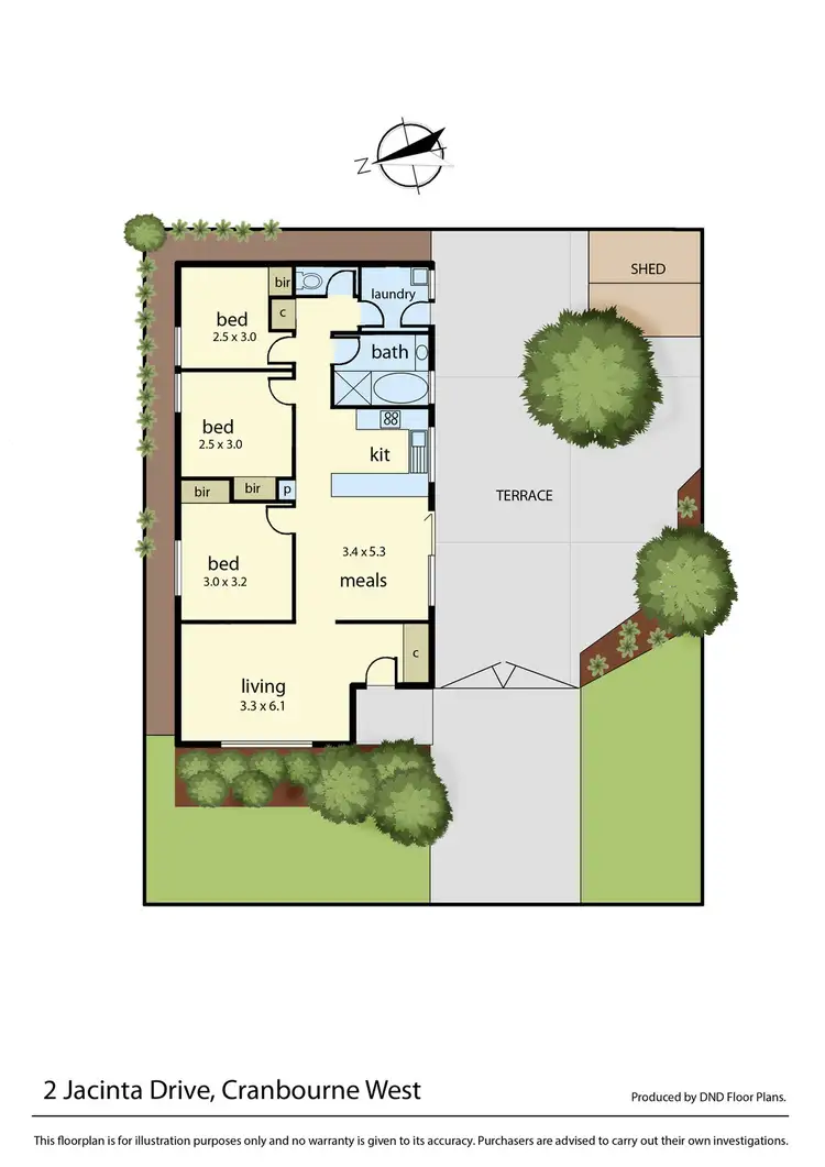 Floorplan of Homely house listing, 2 Jacinta Drive, Cranbourne West VIC 3977