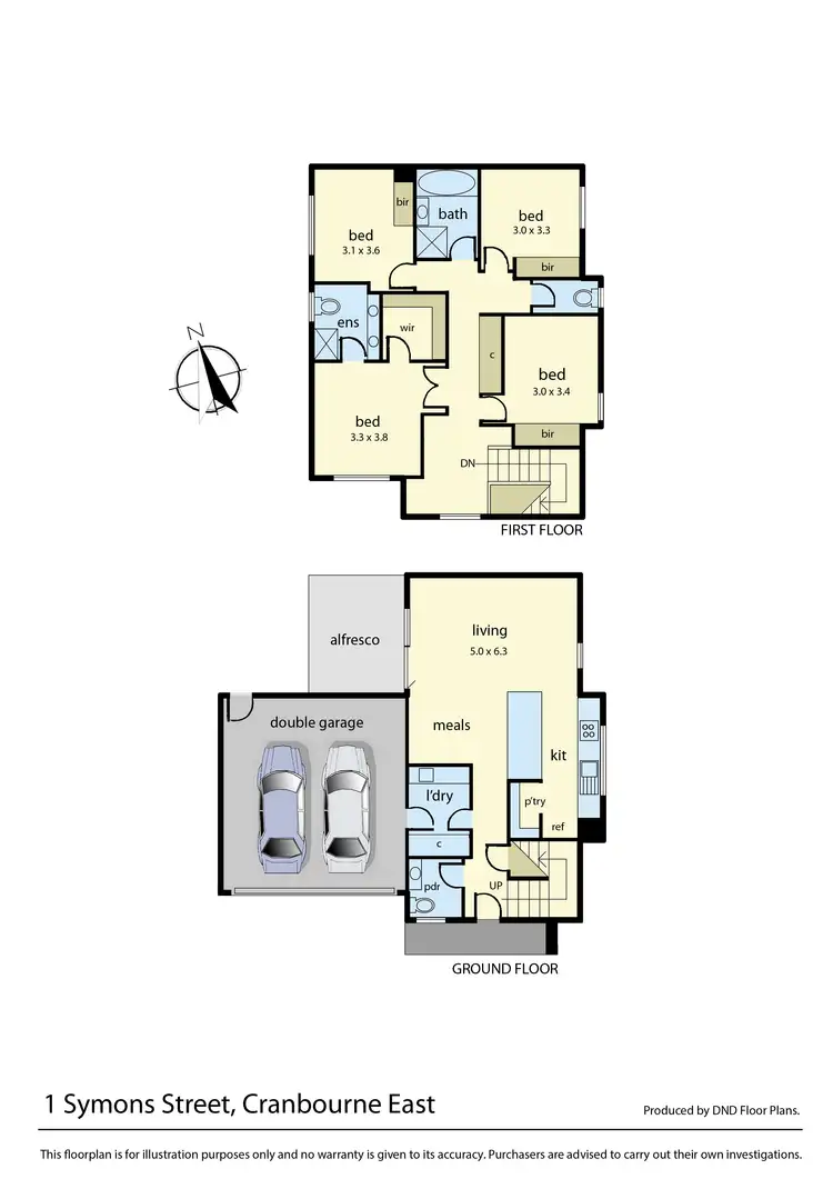 Floorplan of Homely house listing, 1 Symons Street, Cranbourne East VIC 3977