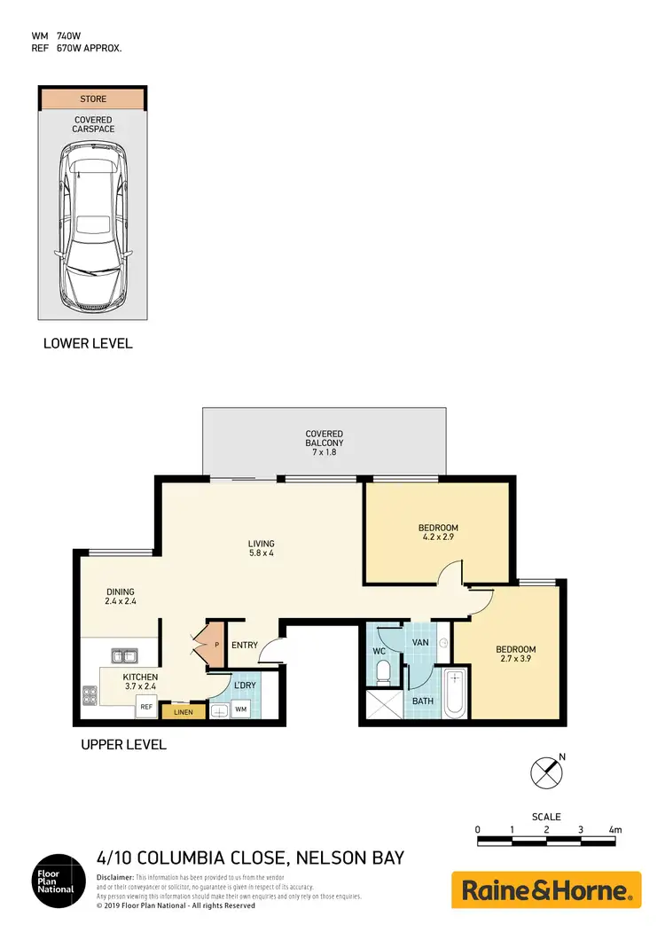 Floorplan of Homely house listing, 4 /10 Columbia Close, Nelson Bay NSW 2315