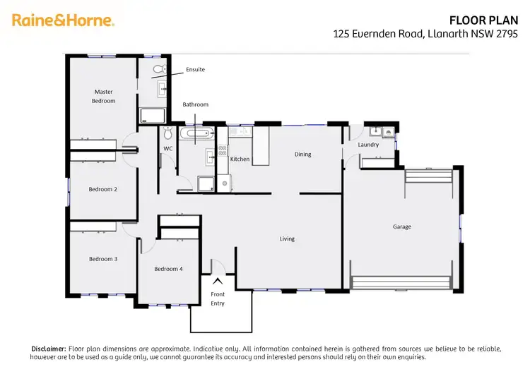 Floorplan of Homely house listing, 125 Evernden Road, Llanarth NSW 2795