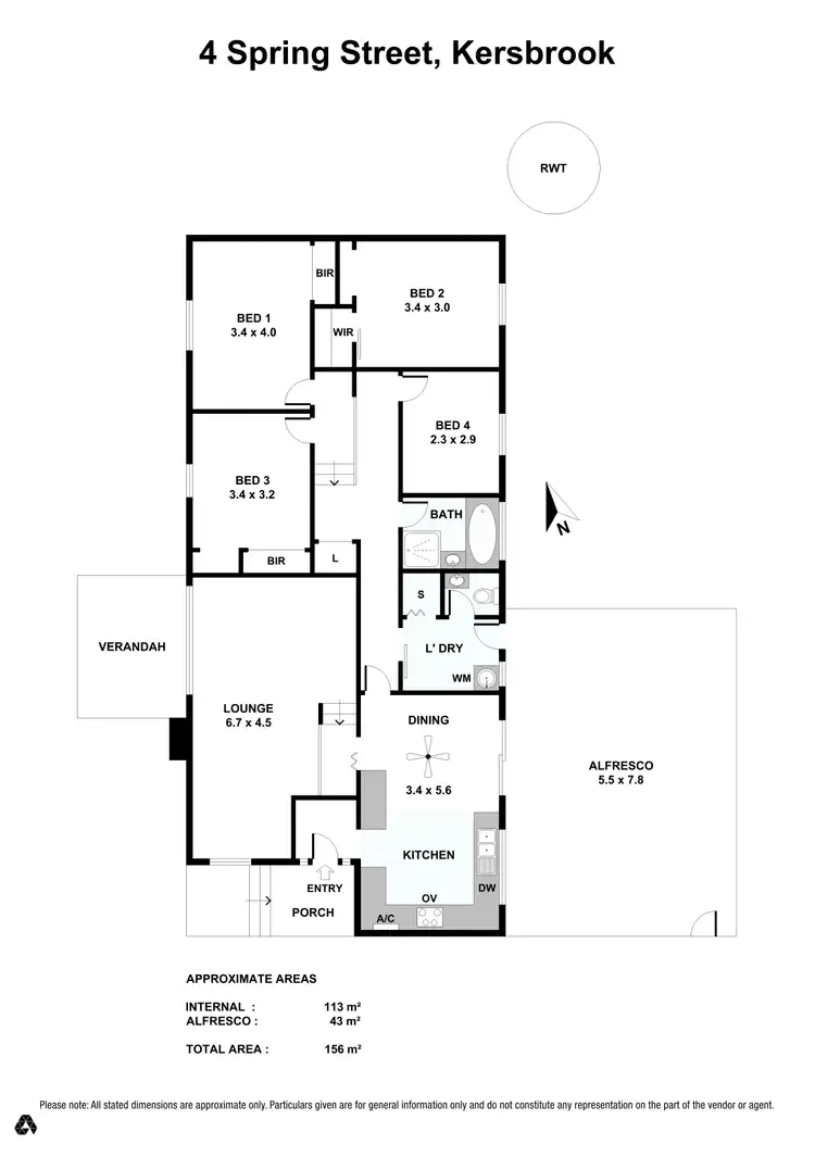 Floorplan of Homely house listing, 4 Spring Street, Kersbrook SA 5231
