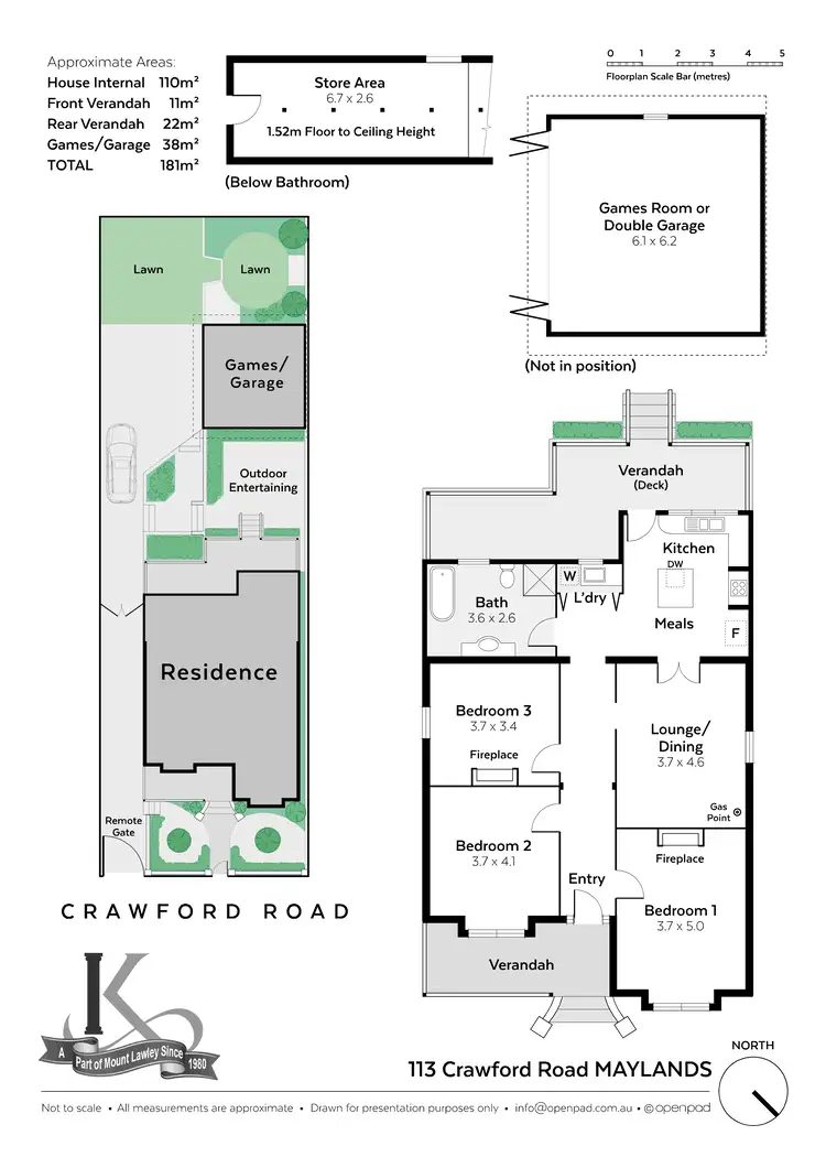 Floorplan of Homely house listing, 113 Crawford Road, Maylands WA 6051
