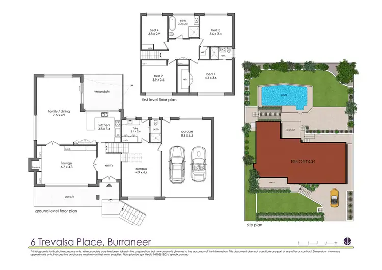 Floorplan of Homely house listing, 6 Trevalsa Place, Burraneer NSW 2230
