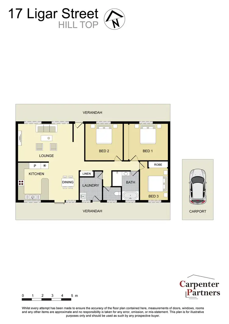 Floorplan of Homely house listing, 17 Ligar Street, Hill Top NSW 2575