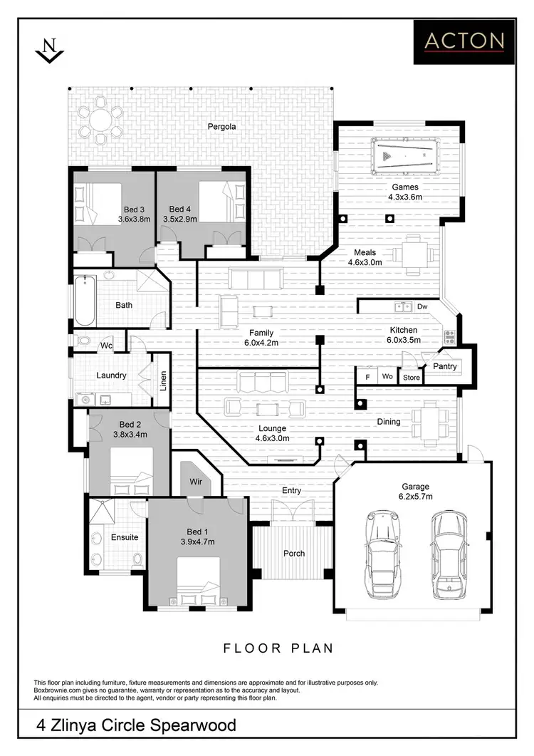 Floorplan of Homely house listing, 4 Zlinya Circle, Spearwood WA 6163