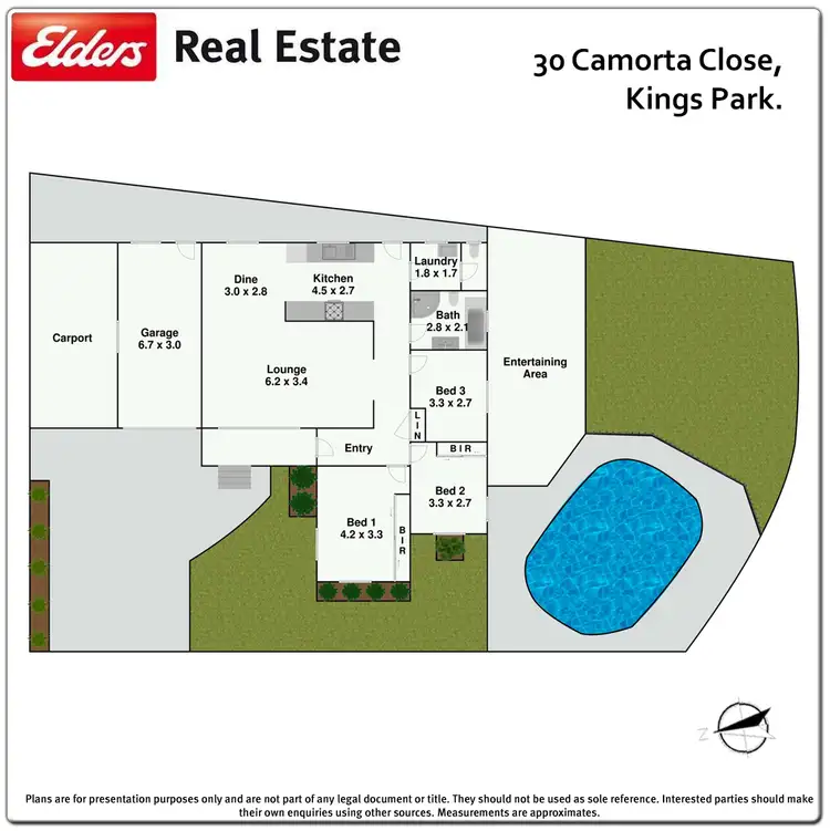 Floorplan of Homely house listing, 30 Camorta Close, Kings Park NSW 2148