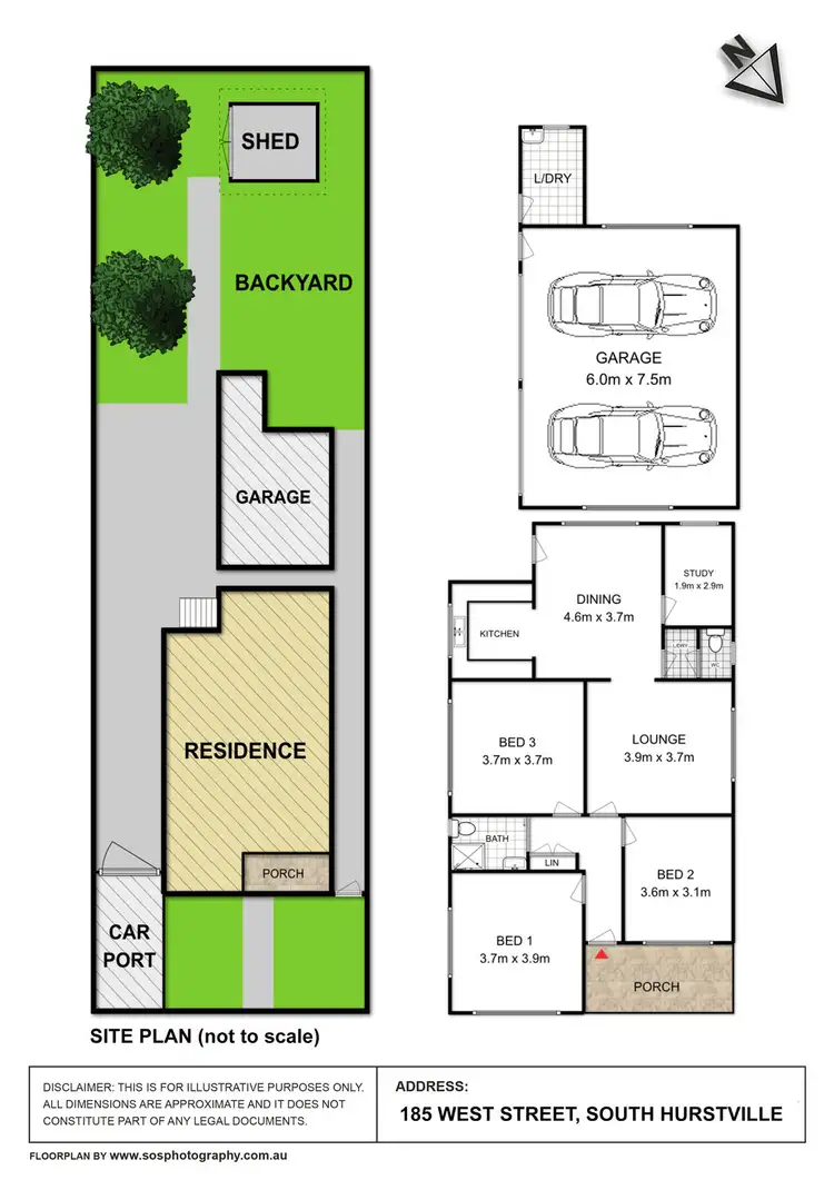 Floorplan of Homely house listing, 185 West Street, South Hurstville NSW 2221
