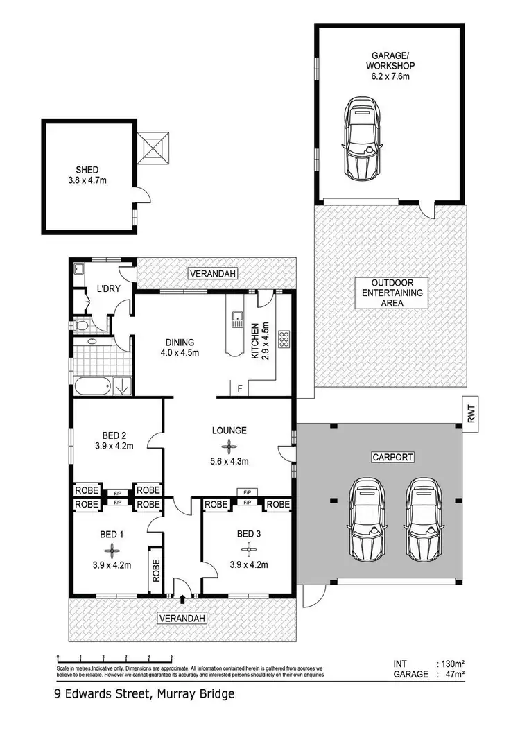 Floorplan of Homely house listing, 9 Edwards Street, Murray Bridge SA 5253