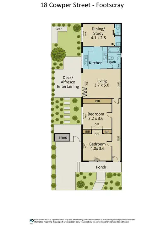 Floorplan of Homely house listing, 18 Cowper Street, Footscray VIC 3011