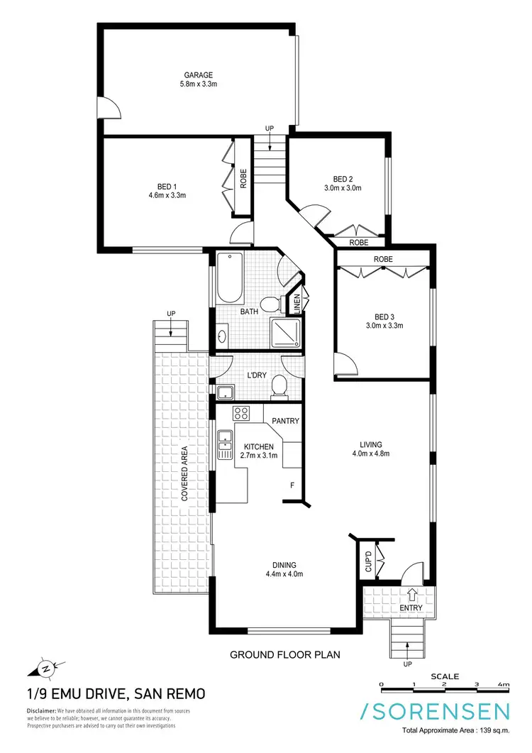 Floorplan of Homely house listing, 1/9 Emu Drive, San Remo NSW 2262