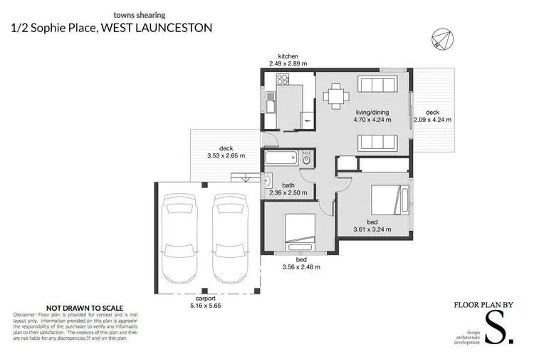 Floorplan of Homely unit listing, 2/2 Sophie Place, West Launceston TAS 7250