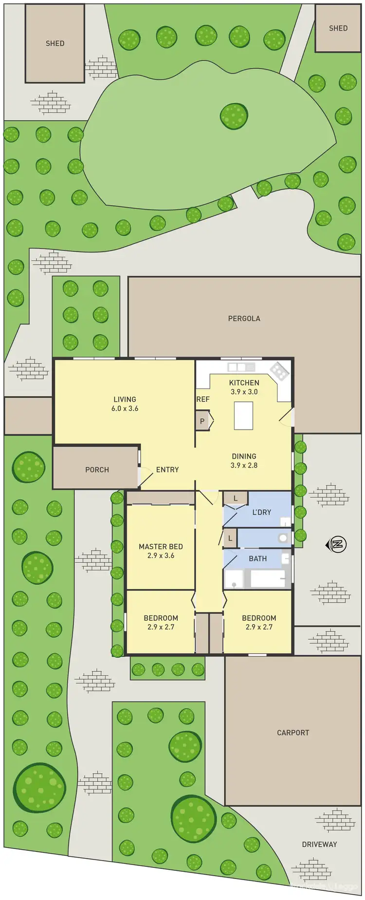 Floorplan of Homely house listing, 62 Toora Drive, Westmeadows VIC 3049