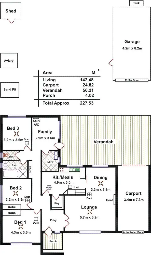 Floorplan of Homely house listing, 22 Deland Avenue, Gawler East SA 5118