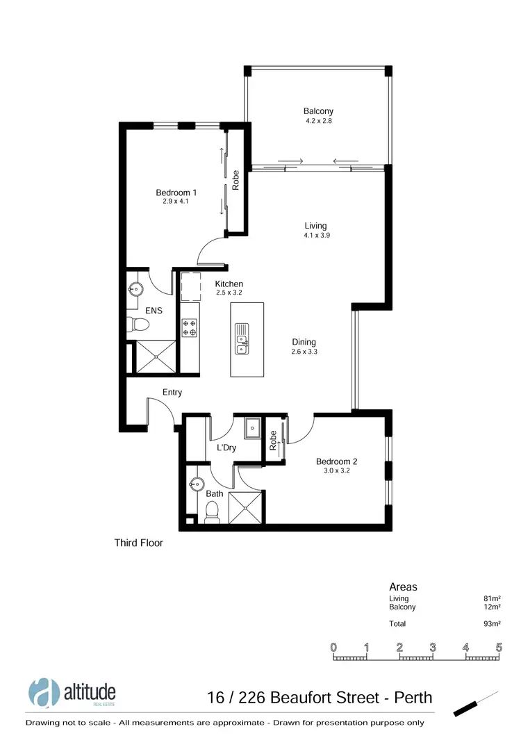 Floorplan of Homely apartment listing, 16/226 Beaufort Street, Perth WA 6000