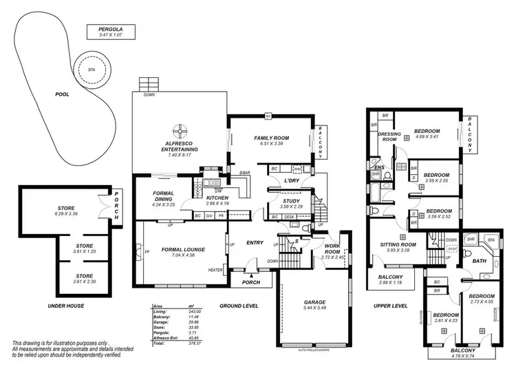 Floorplan of Homely house listing, 20 Coreega Ave, Springfield SA 5062