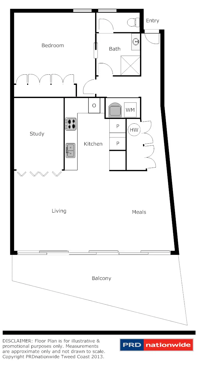 Floorplan of Homely apartment listing, 21/52-74 Marine Parade, Kingscliff NSW 2487