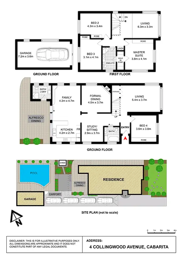 Floorplan of Homely house listing, 4 Collingwood Avenue, Cabarita NSW 2137