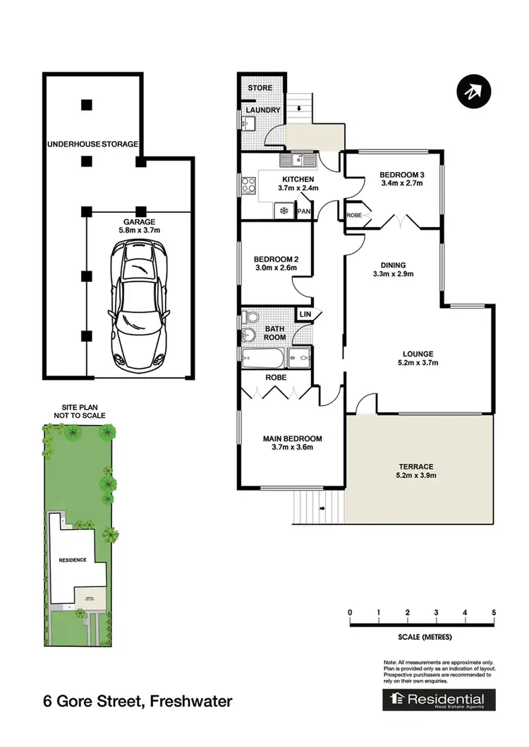 Floorplan of Homely house listing, 6 Gore Street, Freshwater NSW 2096