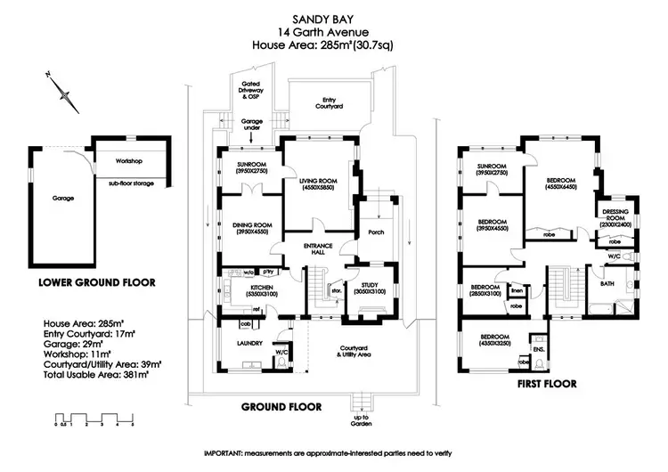 Floorplan of Homely house listing, 14 Garth Avenue, Sandy Bay TAS 7005