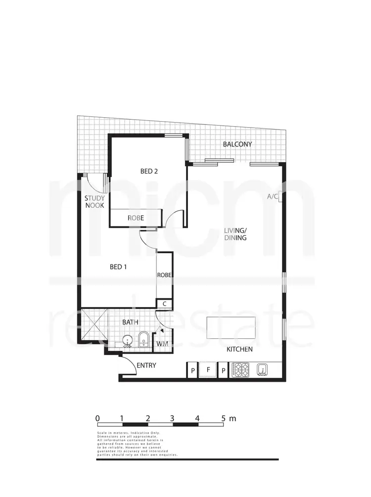 Floorplan of Homely apartment listing, 3805/200 Spencer Street, Melbourne VIC 3000