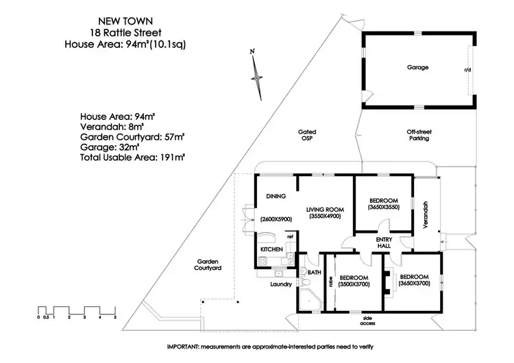 Floorplan of Homely house listing, 18 Rattle Street, New Town TAS 7008