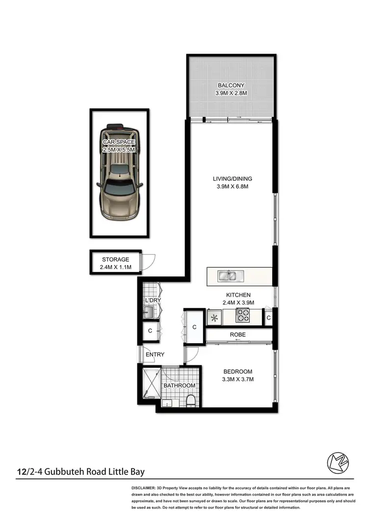 Floorplan of Homely apartment listing, 12/2-4 Gubbuteh Road, Little Bay NSW 2036