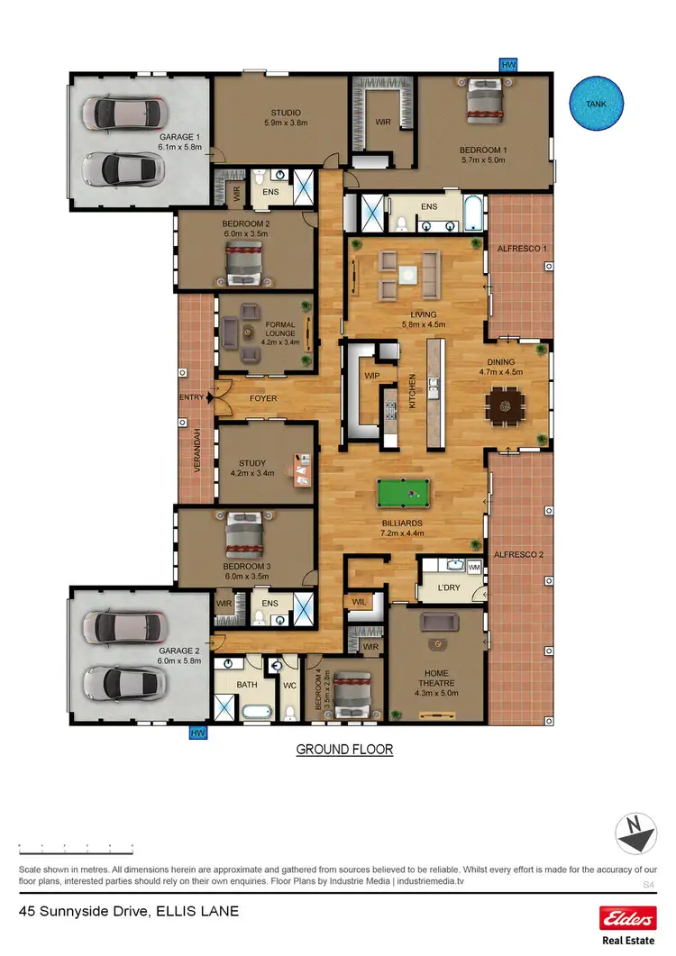 Floorplan of Homely house listing, 45 SUNNYSIDE DRIVE, Ellis Lane NSW 2570