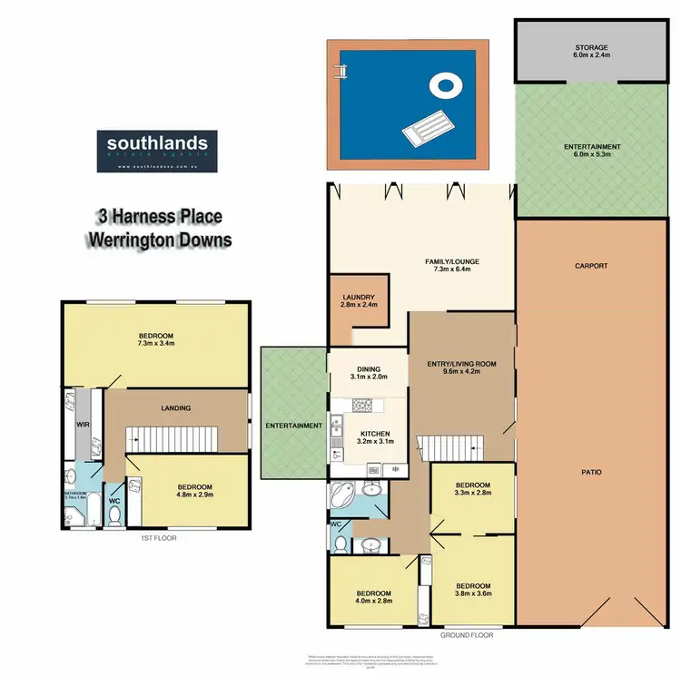 Floorplan of Homely house listing, 3 Harness Place, Werrington Downs NSW 2747