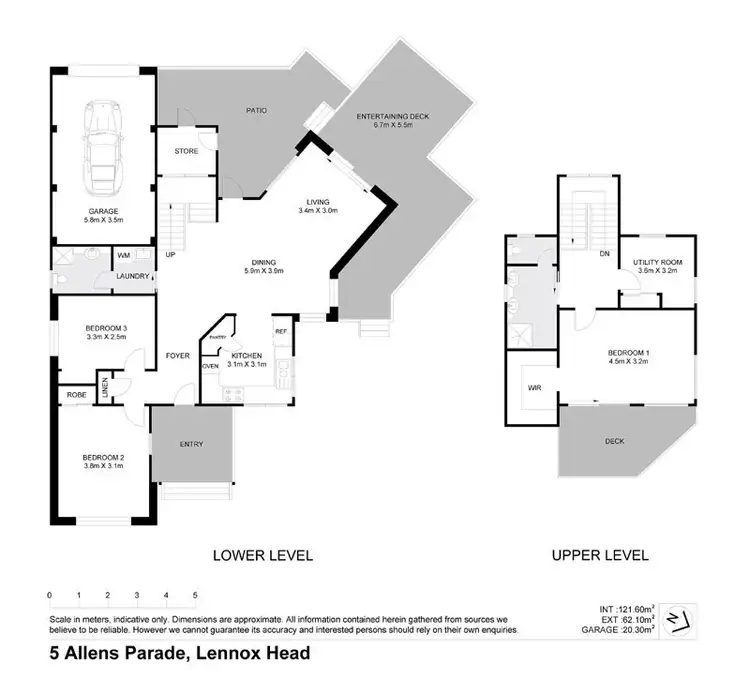 Floorplan of Homely house listing, 5 ALLENS PARADE, Lennox Head NSW 2478