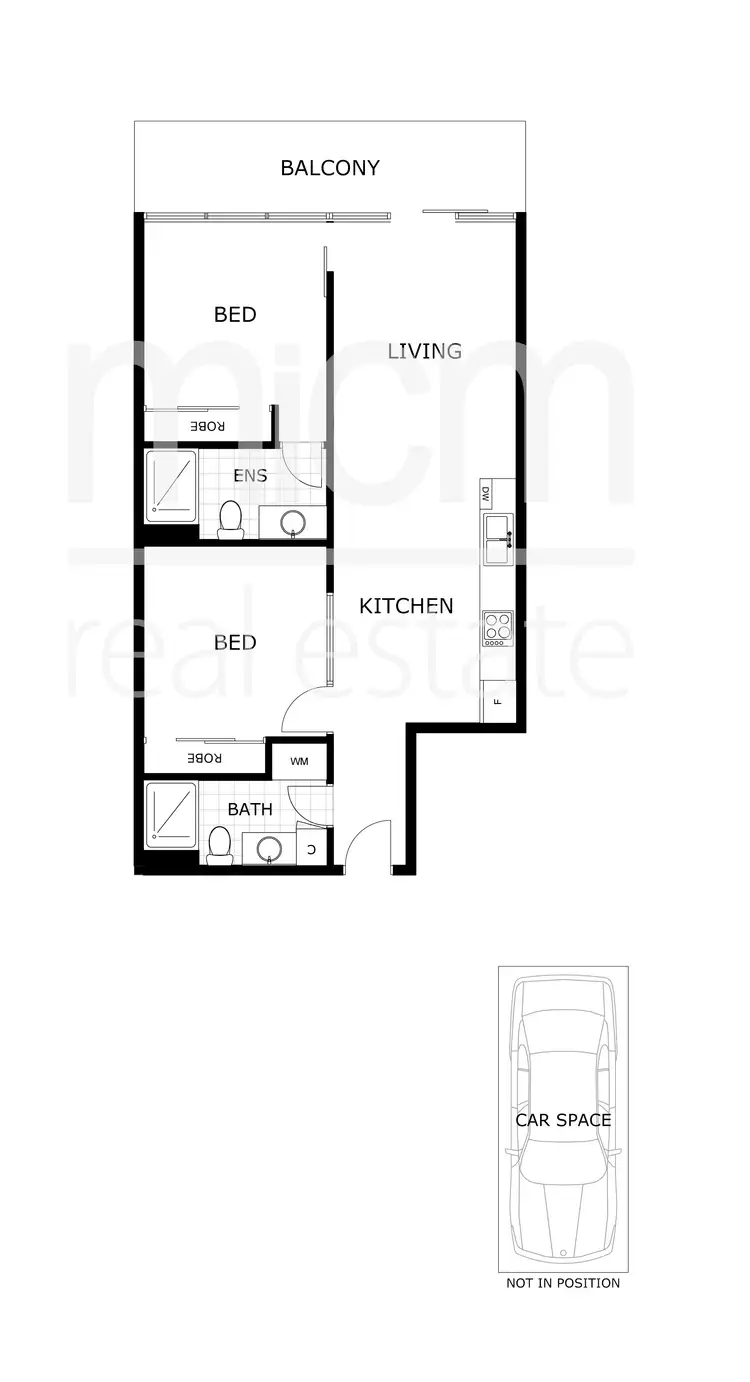 Floorplan of Homely apartment listing, 1809/118 Kavanagh Street, Southbank VIC 3006
