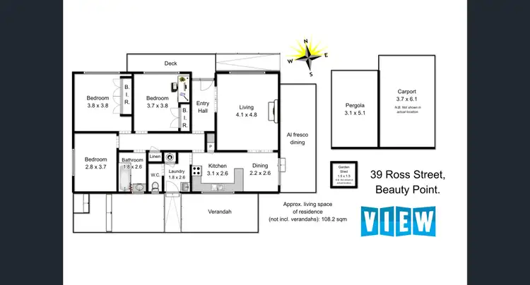 Floorplan of Homely house listing, 39 Ross Street, Beauty Point TAS 7270