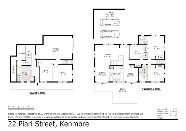 Floorplan of Homely house listing, 22 Piari Street, Kenmore QLD 4069