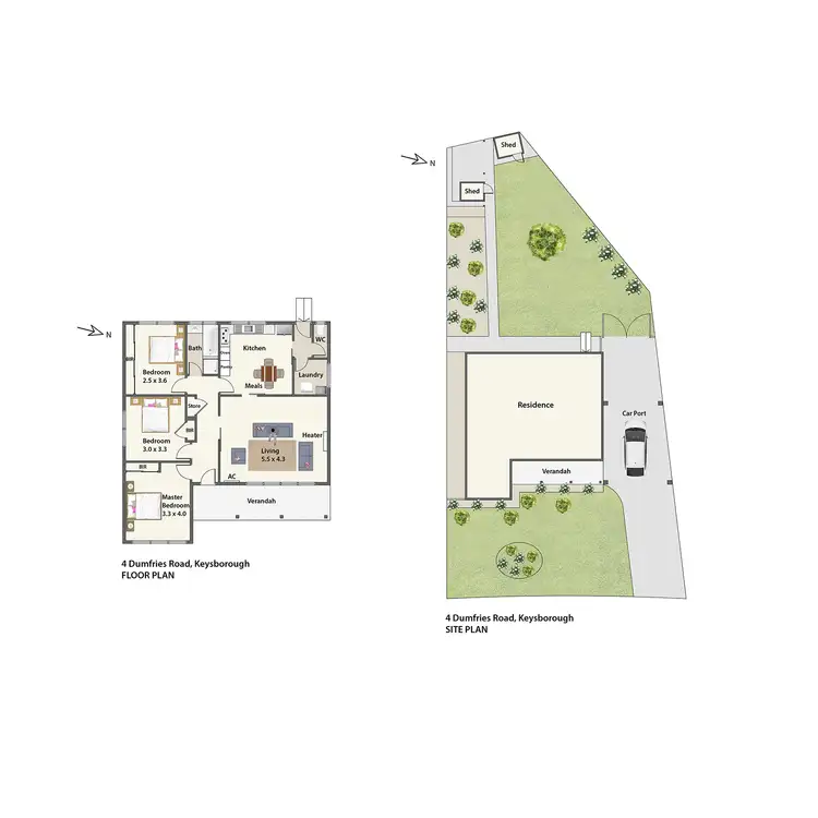 Floorplan of Homely house listing, 4 Dumfries Road, Keysborough VIC 3173