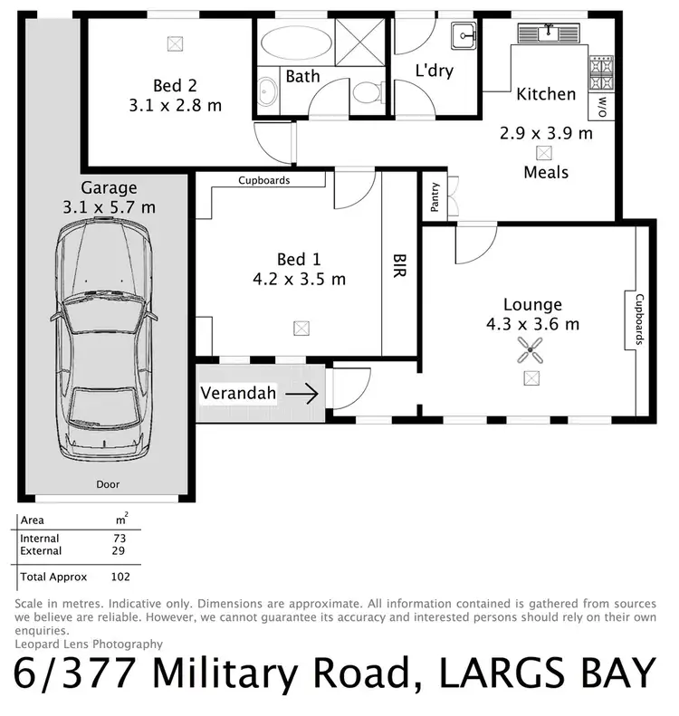 Floorplan of Homely house listing, 6/377 Military Road, Largs Bay SA 5016