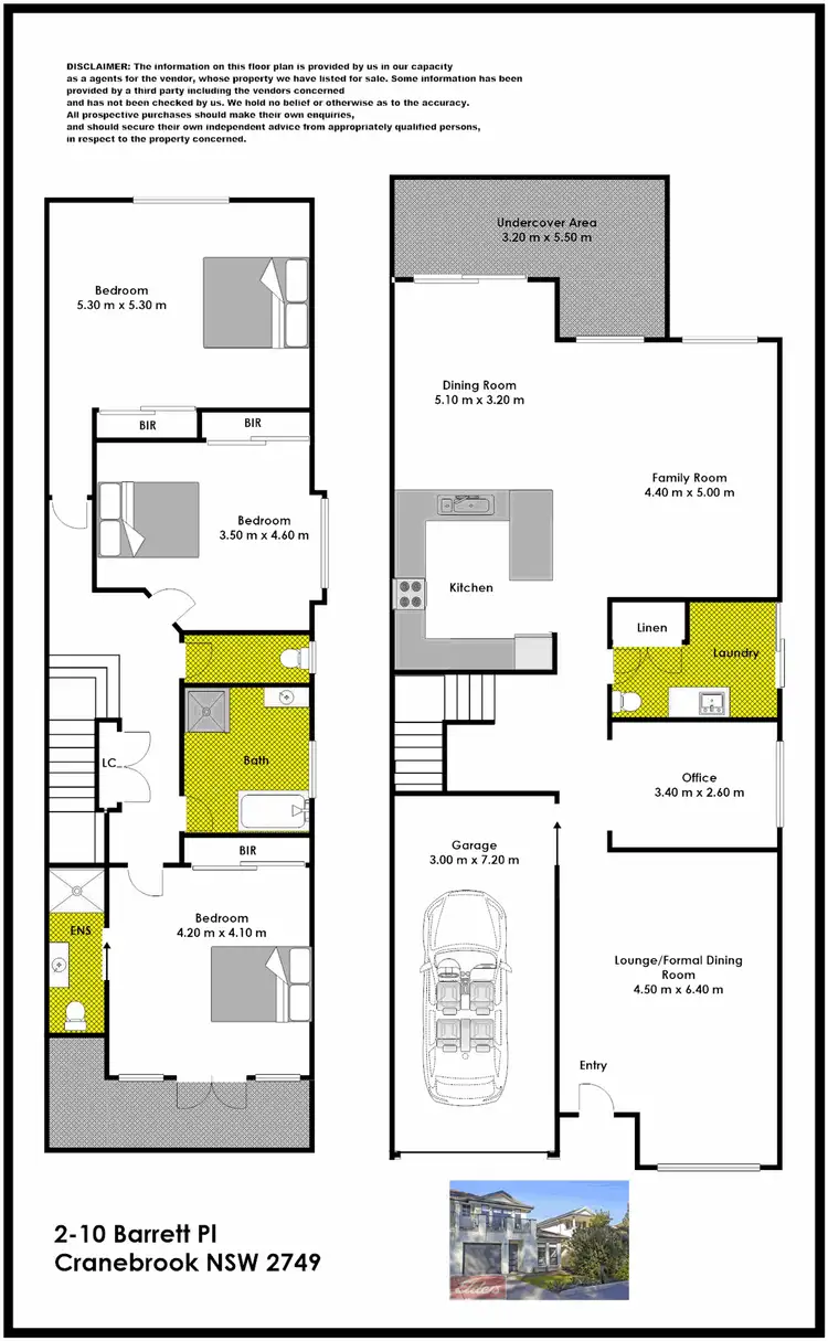 Floorplan of Homely house listing, 2/10 Barrett Place, Cranebrook NSW 2749