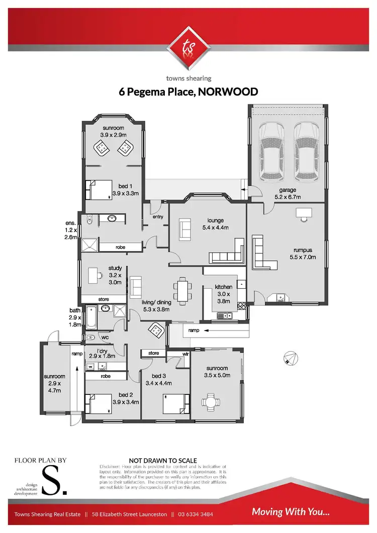 Floorplan of Homely house listing, 6 Pegema Place, Norwood TAS 7250