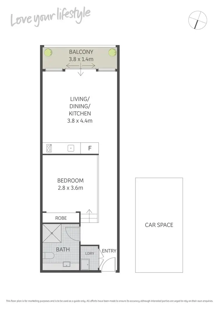 Floorplan of Homely apartment listing, 16/55 King Street, Newtown NSW 2042