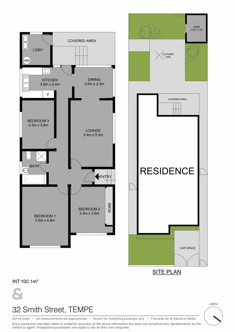 Floorplan of Homely house listing, 32 Smith Street, Tempe NSW 2044