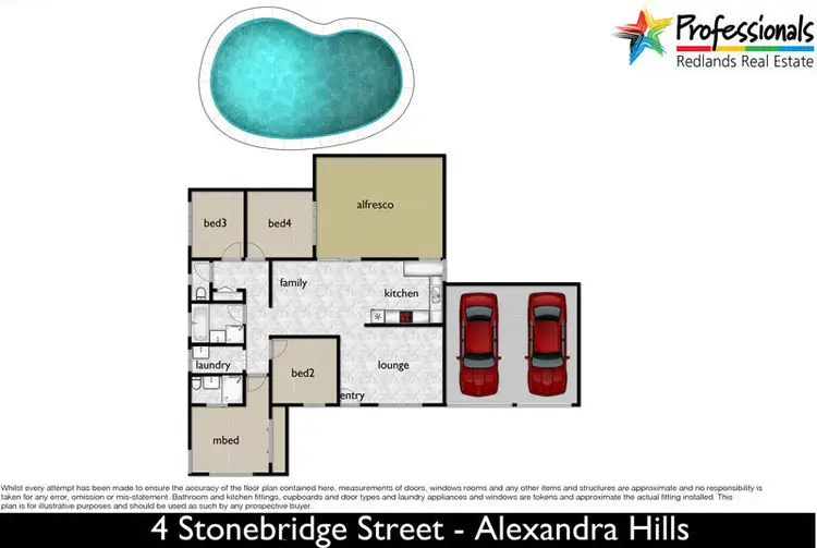 Floorplan of Homely house listing, 4 Stonebridge Street, Alexandra Hills QLD 4161